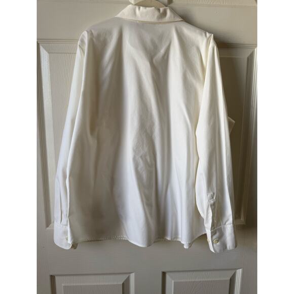 Vintage Eddie Bauer Crisp White Cotton Button Down Shirt XL | Capsule Minimalist - Picture 2 of 5